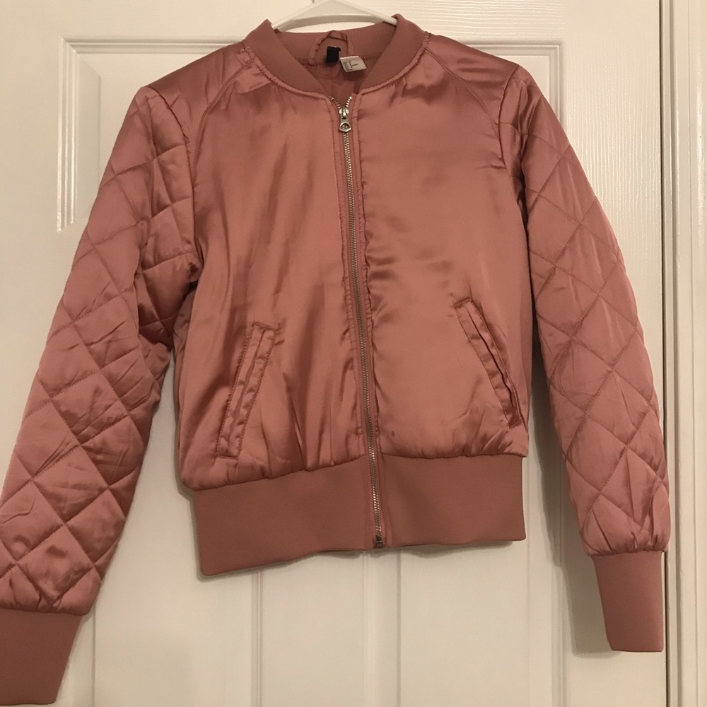 H&M Pink Bomber Jacket
